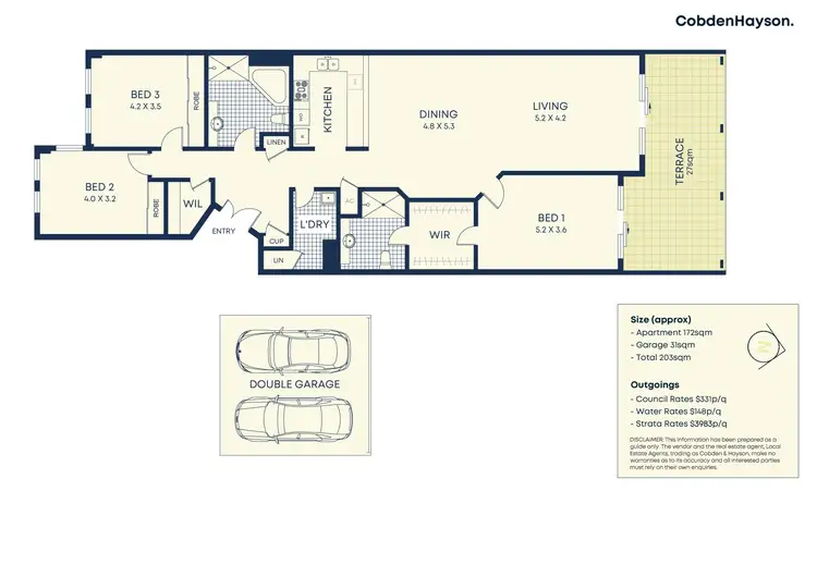 Floorplan of Homely apartment listing, 44/3 Wulumay Close, Rozelle NSW 2039