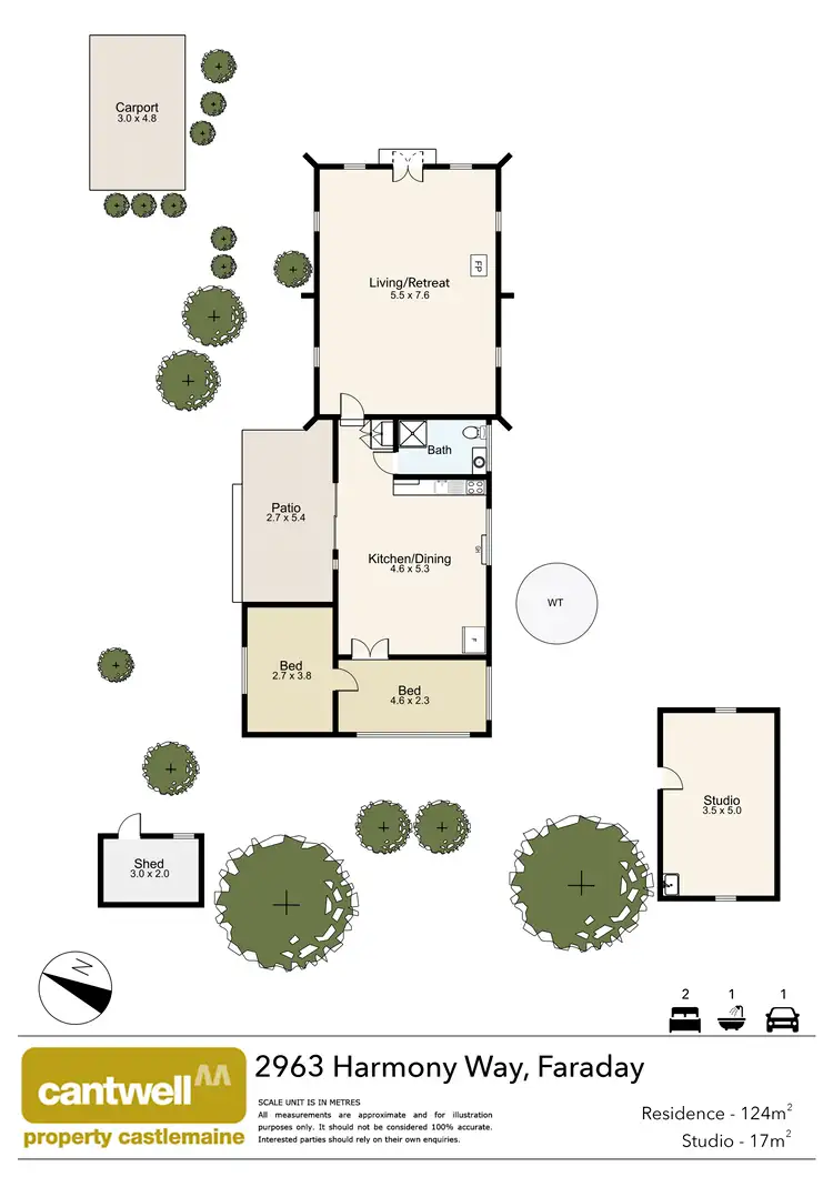 Floorplan of Homely house listing, 2963 Harmony Way, Faraday VIC 3451