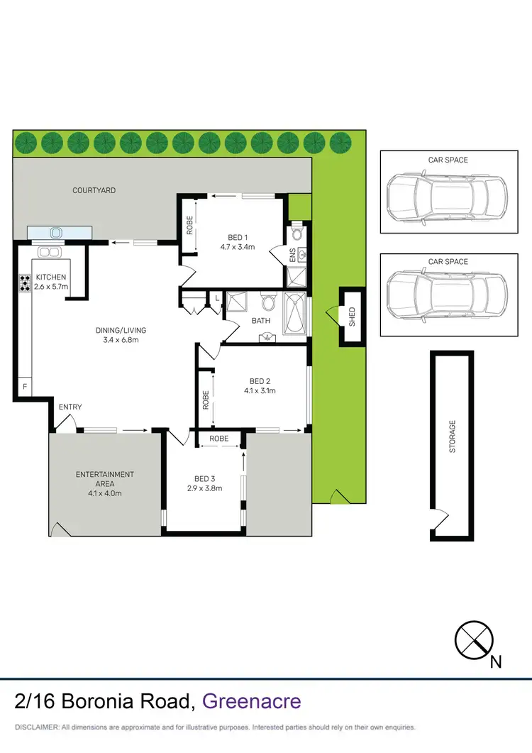 Floorplan of Homely apartment listing, 2/16 Boronia Road, Greenacre NSW 2190