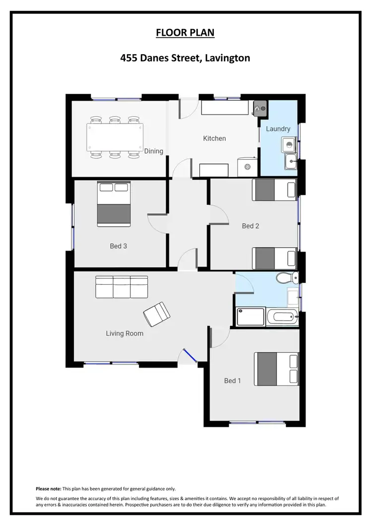 Floorplan of Homely house listing, 455 Danes Street, Lavington NSW 2641