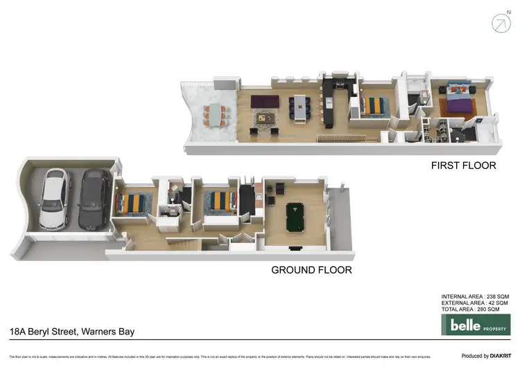 Floorplan of Homely house listing, 18a Beryl Street, Warners Bay NSW 2282
