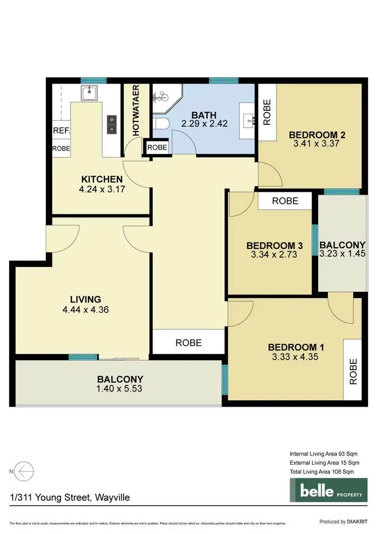 Floorplan of Homely unit listing, 1/311 Young Street, Wayville SA 5034