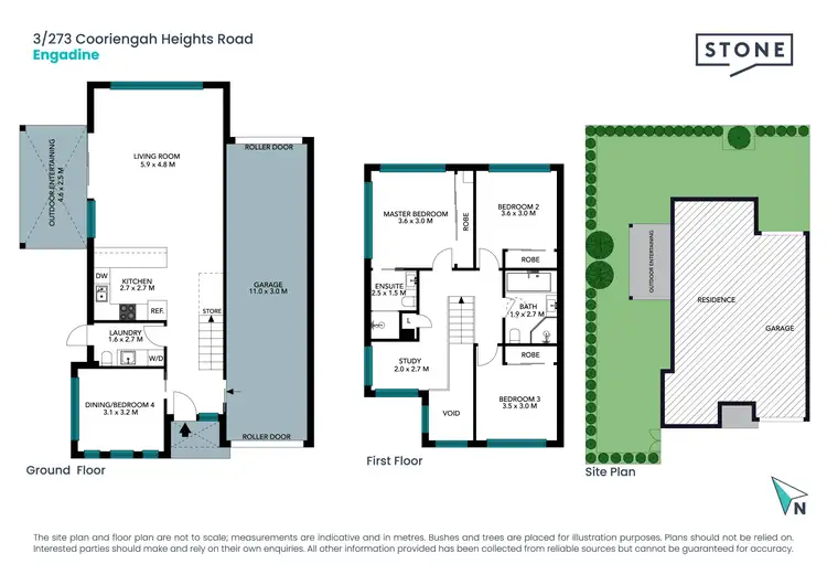 Floorplan of Homely townhouse listing, 3/273 Cooriengah Heights Road, Engadine NSW 2233