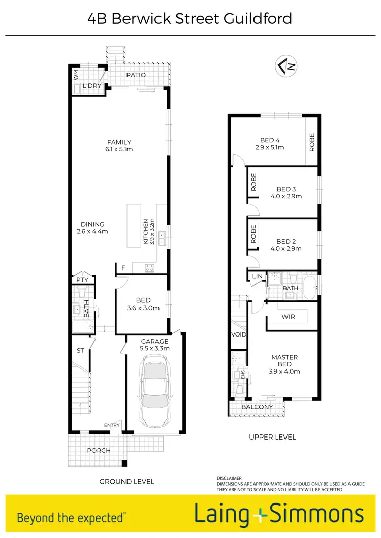 Floorplan of Homely semi-detached listing, 4B Berwick Street, Guildford NSW 2161