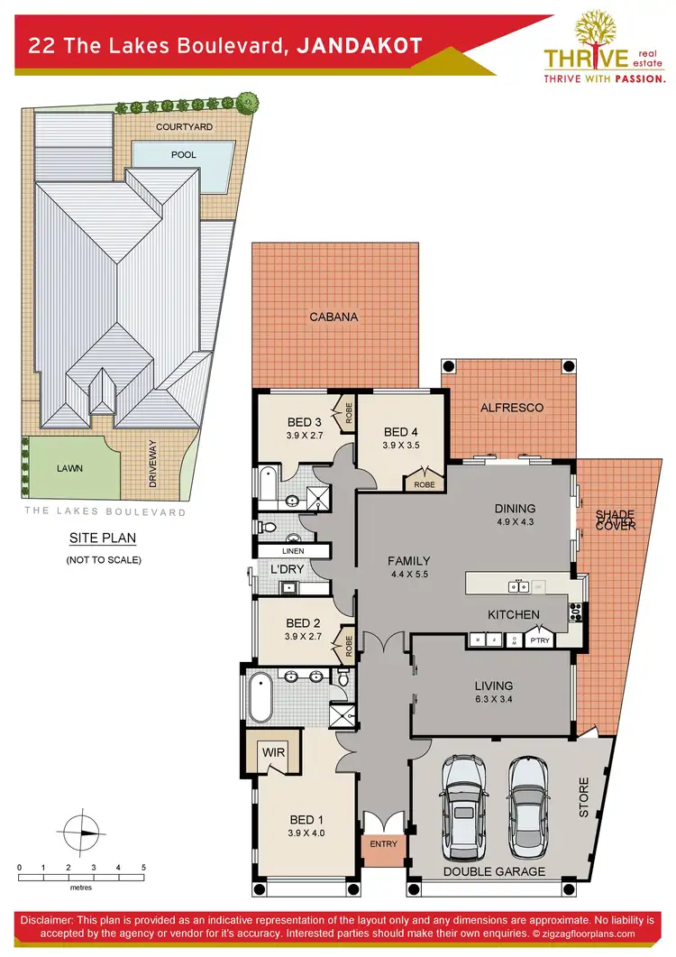 Floorplan of Homely house listing, 22 The Lakes Boulevard, Jandakot WA 6164