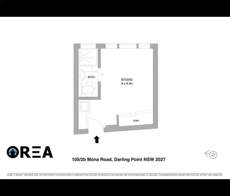 Floorplan of Homely apartment listing, 105/2b Mona Road, Darling Point NSW 2027