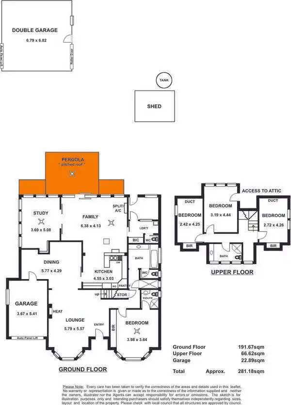 Floorplan of Homely house listing, 1 Athelney Avenue, Brighton SA 5048