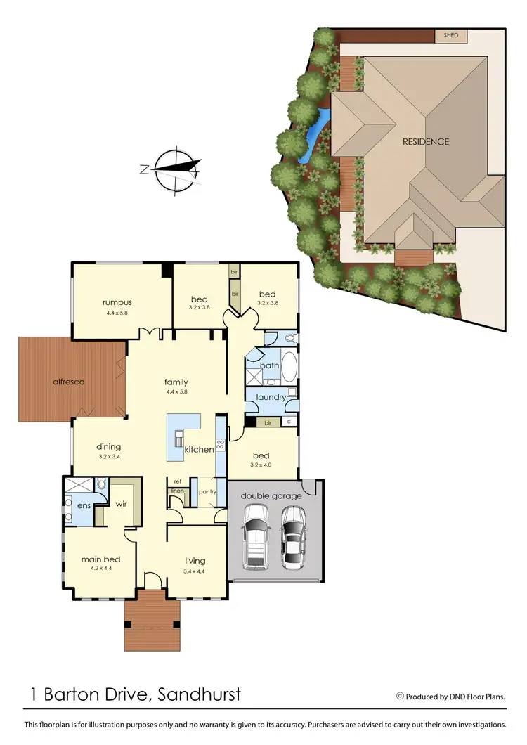 Floorplan of Homely house listing, 1 Barton Drive, Sandhurst VIC 3977