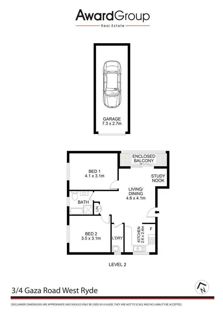 Floorplan of Homely unit listing, 3/4 Gaza Road, West Ryde NSW 2114