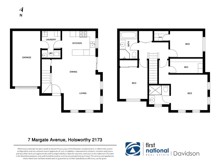 Floorplan of Homely semi-detached listing, 7 Margate Avenue, Holsworthy NSW 2173