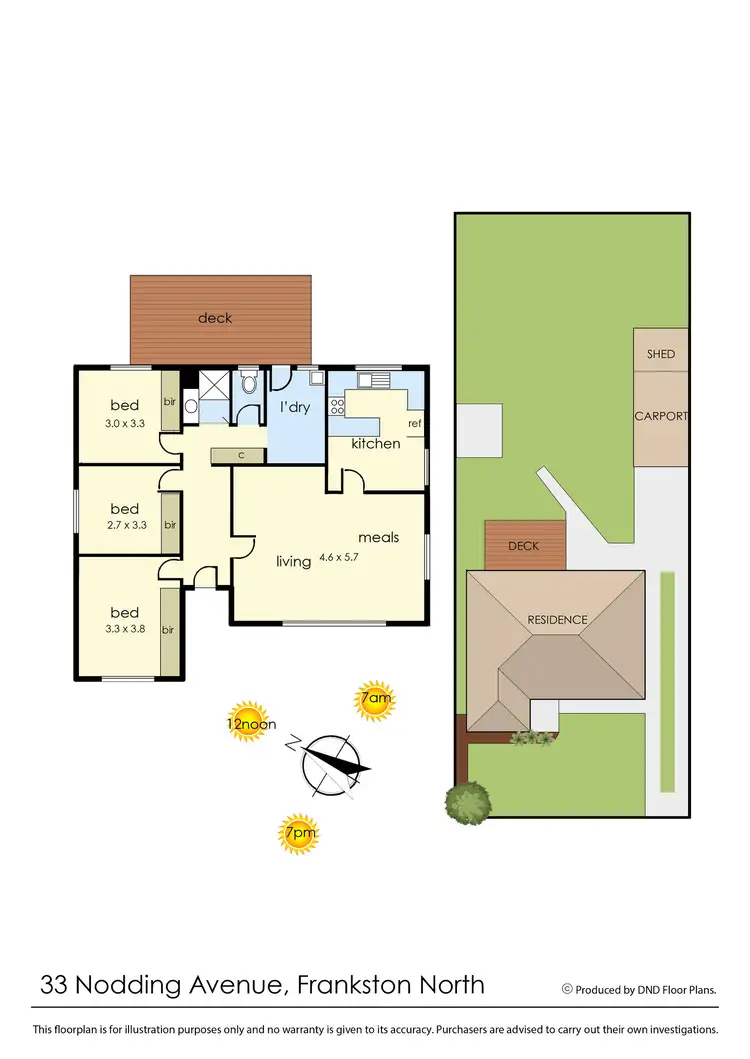Floorplan of Homely house listing, 33 Nodding Avenue, Frankston North VIC 3200