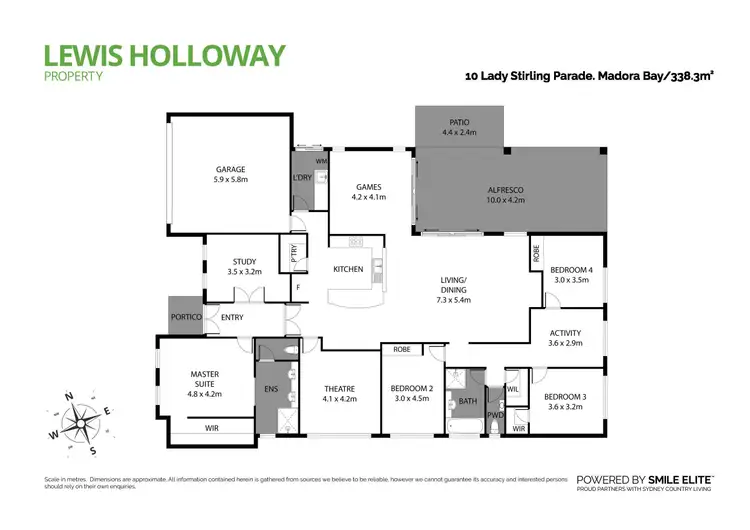 Floorplan of Homely house listing, 10 Lady Stirling Parade, Madora Bay WA 6210