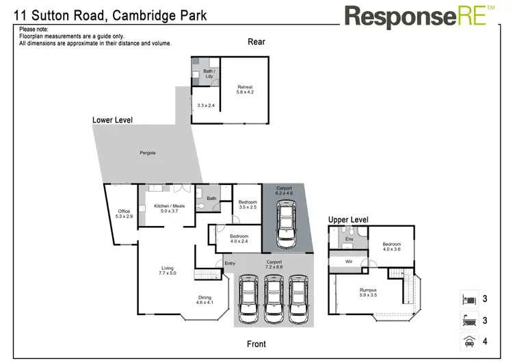 Floorplan of Homely house listing, 11 Sutton Road, Cambridge Park NSW 2747