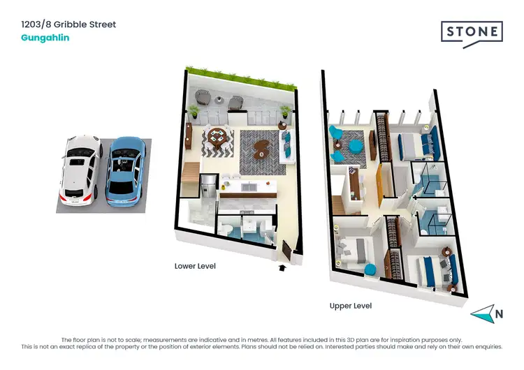 Floorplan of Homely unit listing, 1203/8 Gribble Street, Gungahlin ACT 2912