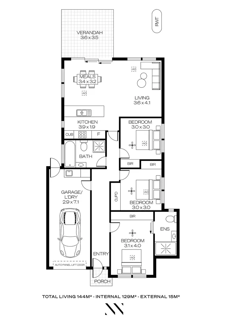 Floorplan of Homely house listing, 11 Coventry Street, Oaklands Park SA 5046