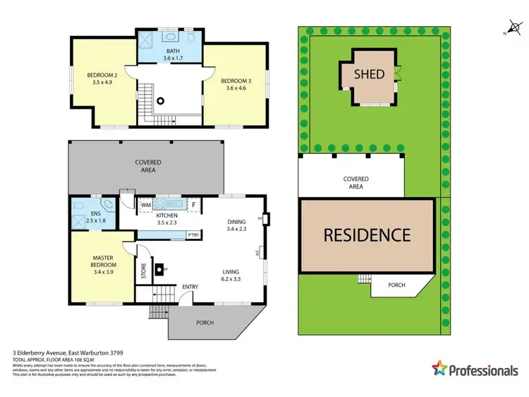 Floorplan of Homely house listing, 3 Elderberry Avenue, East Warburton VIC 3799