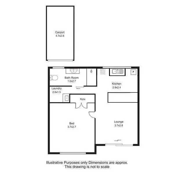 Floorplan of Homely unit listing, 4/485 Mccoombe Street, Mooroobool QLD 4870