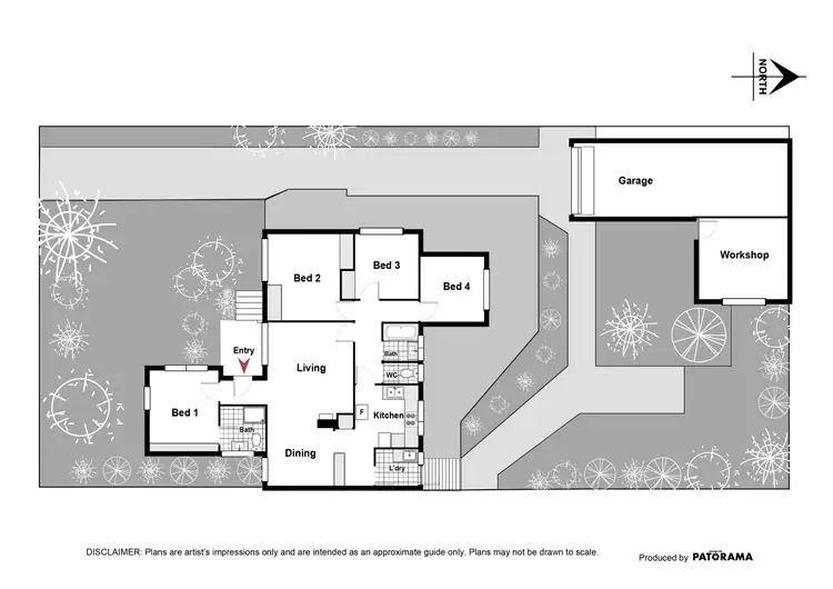 Floorplan of Homely house listing, 49 Tallara Parkway, Narrabundah ACT 2604