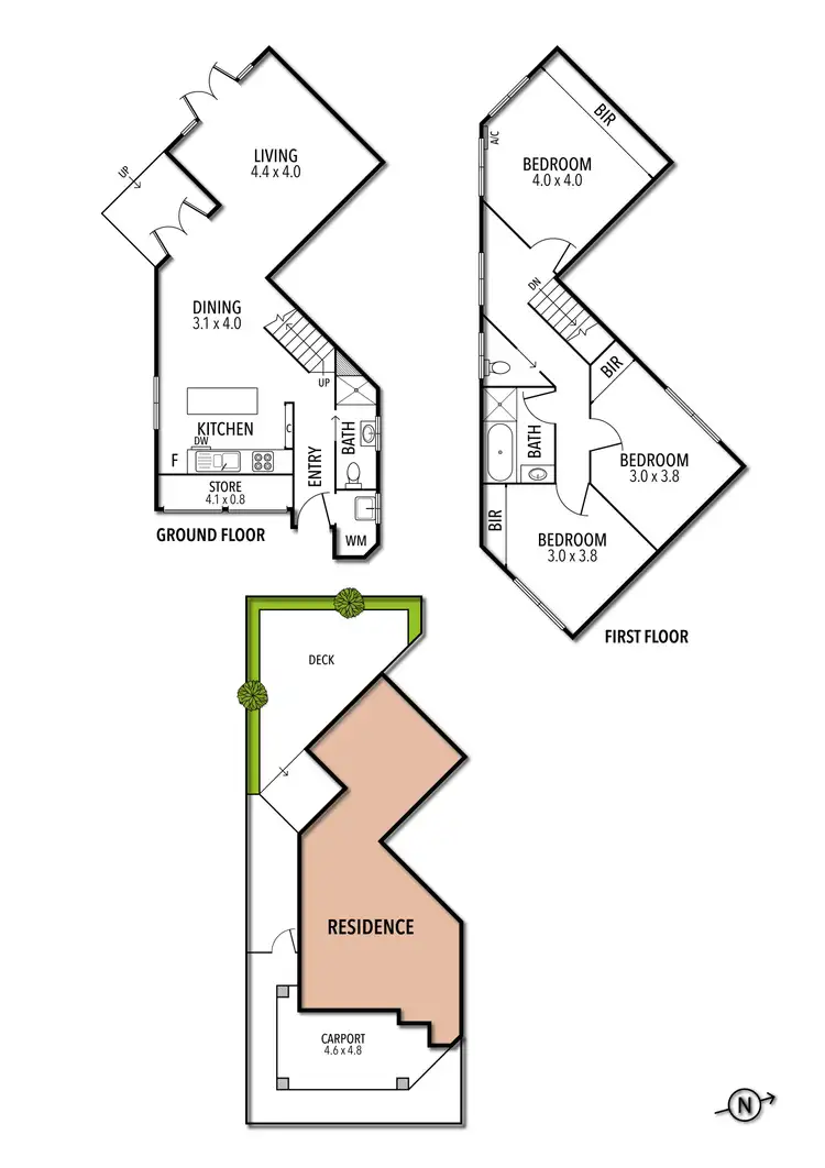 Floorplan of Homely house listing, 3/785 Punt Road, South Yarra VIC 3141