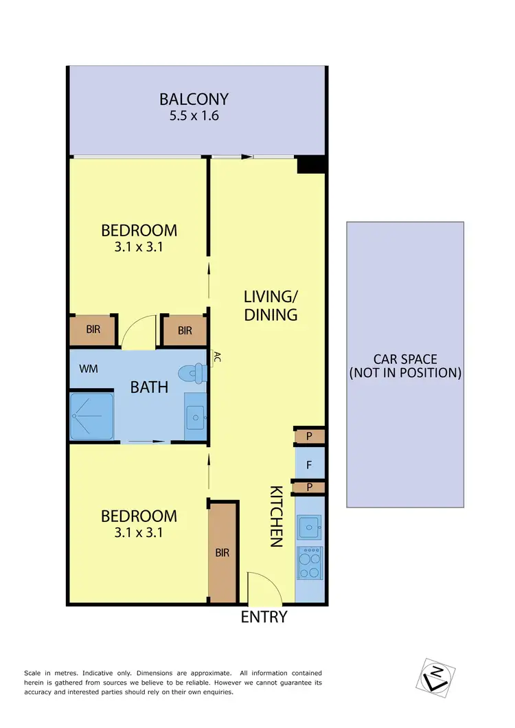 Floorplan of Homely apartment listing, 2609/8 Downie Street, Melbourne VIC 3000
