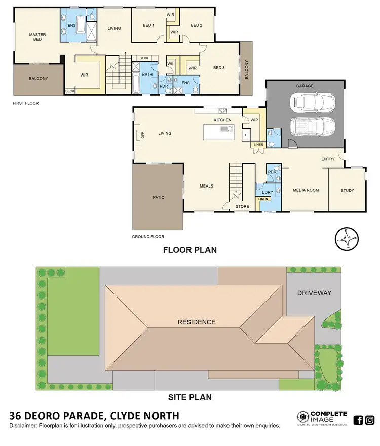 Floorplan of Homely house listing, 36 Deoro Parade, Clyde North VIC 3978