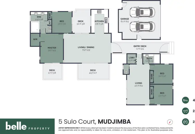 Floorplan of Homely house listing, 5 Sulo Court, Mudjimba QLD 4564