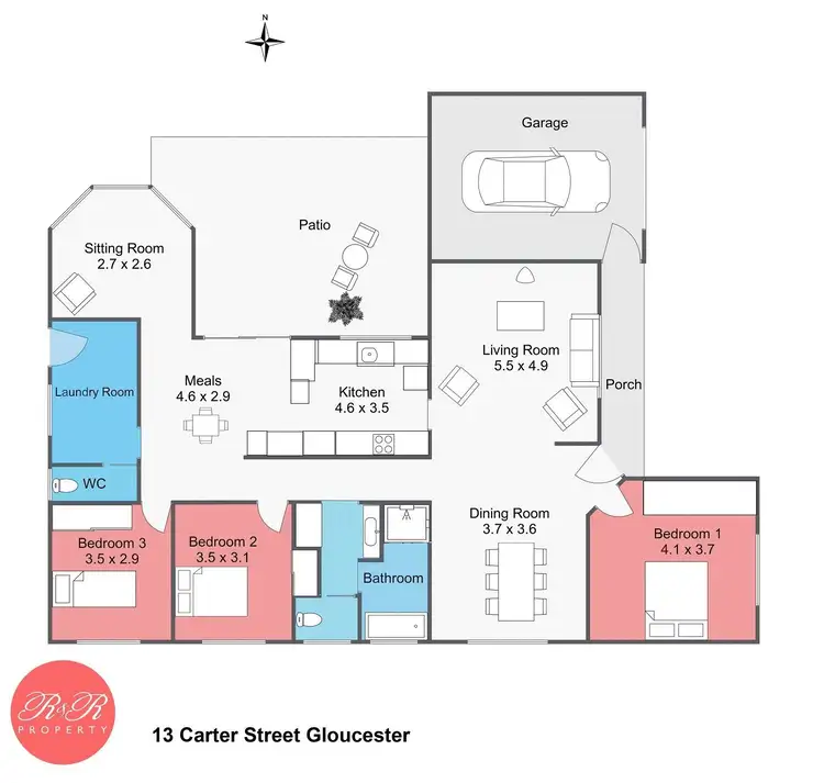 Floorplan of Homely house listing, 13 Carter Crescent, Gloucester NSW 2422