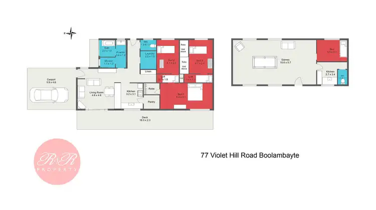 Floorplan of Homely rural property listing, 77 Violet Hill Road, Boolambayte NSW 2423