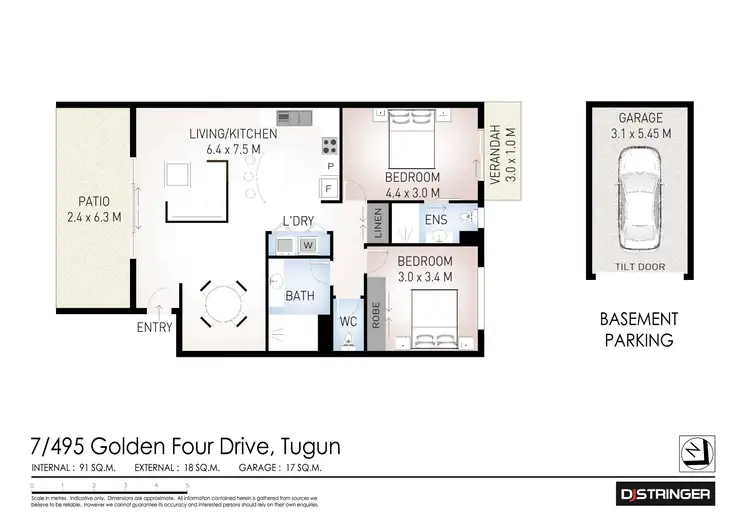 Floorplan of Homely unit listing, 7/495-499 Golden Four Drive, Tugun QLD 4224