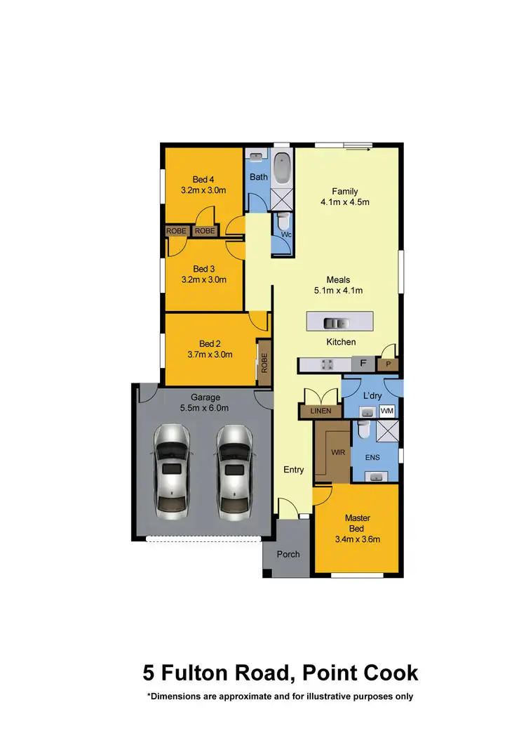 Floorplan of Homely house listing, 5 Fulton Street, Point Cook VIC 3030