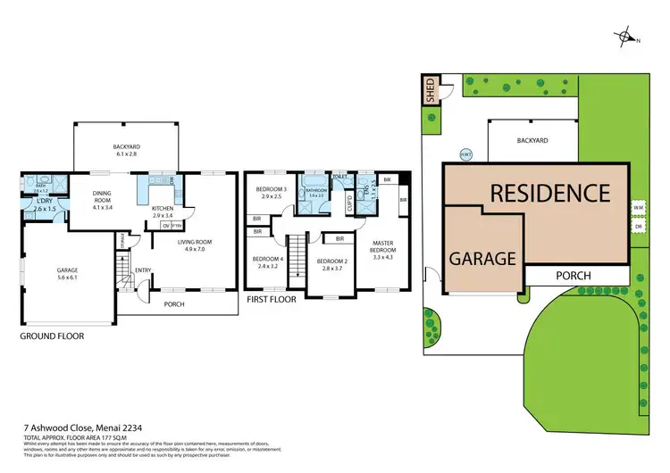 Floorplan of Homely house listing, 7 Ashwood Close, Menai NSW 2234
