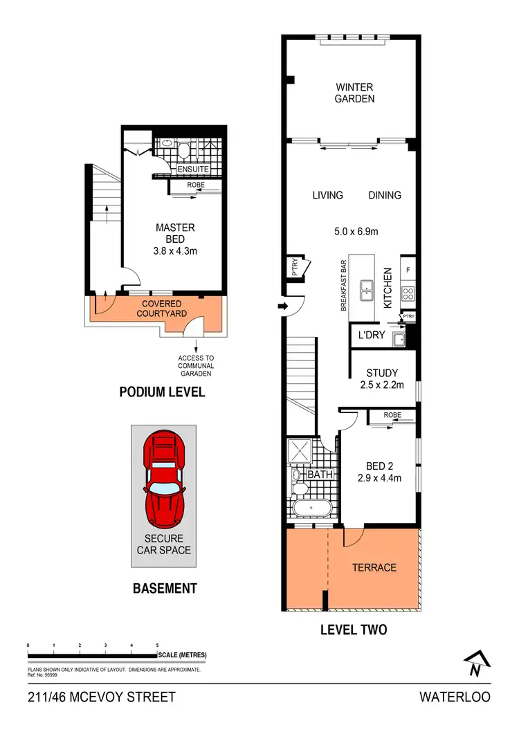Floorplan of Homely apartment listing, 211/46 McEvoy Street, Waterloo NSW 2017