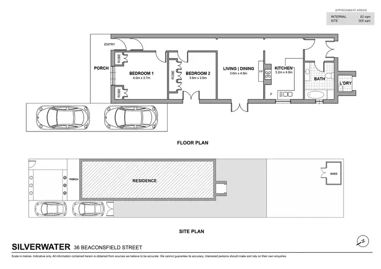 Floorplan of Homely semi-detached listing, 36 Beaconsfield Street, Silverwater NSW 2128