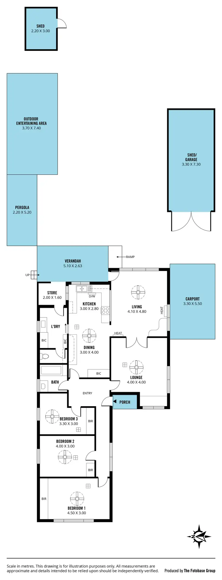 Floorplan of Homely house listing, 13 Kent Avenue, Seacombe Gardens SA 5047