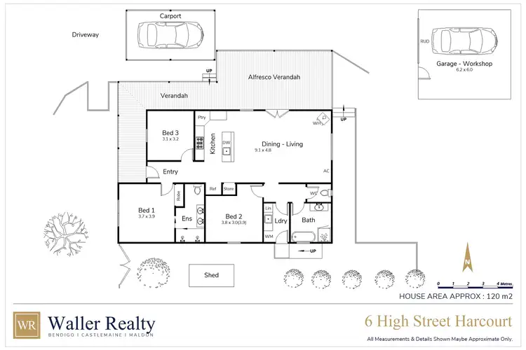 Floorplan of Homely house listing, 6 High Street, Harcourt VIC 3453