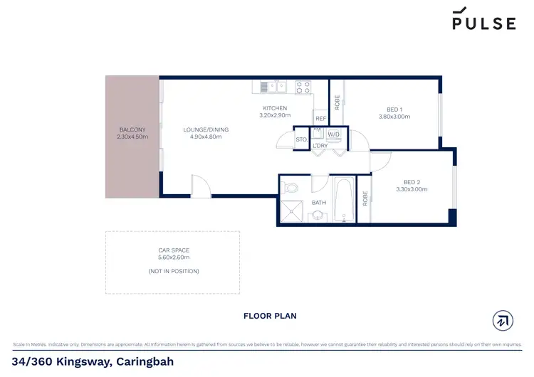 Floorplan of Homely apartment listing, 34/360 Kingsway, Caringbah NSW 2229