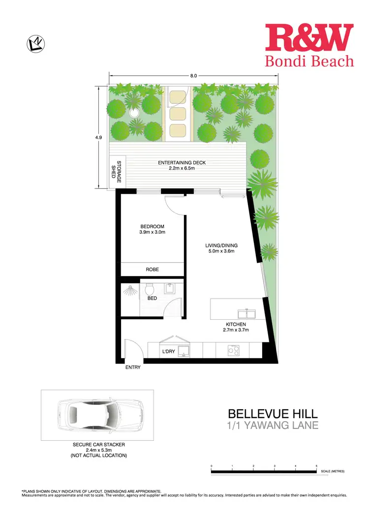 Floorplan of Homely apartment listing, 1/1 Yawang Lane, Bellevue Hill NSW 2023