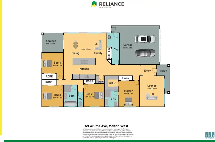 Floorplan of Homely house listing, 69 Aruma Avenue, Harkness VIC 3337
