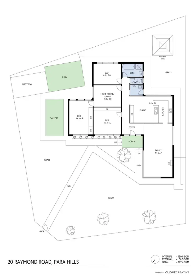 Floorplan of Homely house listing, 20 Raymond Road, Para Hills SA 5096