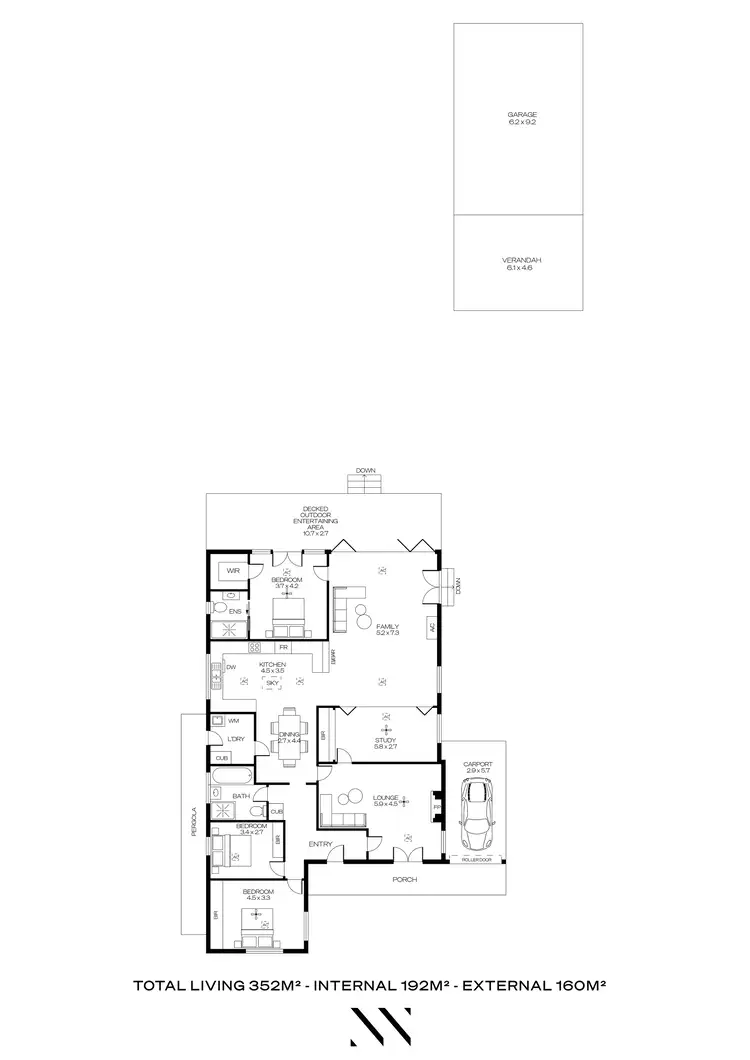 Floorplan of Homely house listing, 21 Balmoral Avenue, North Brighton SA 5048