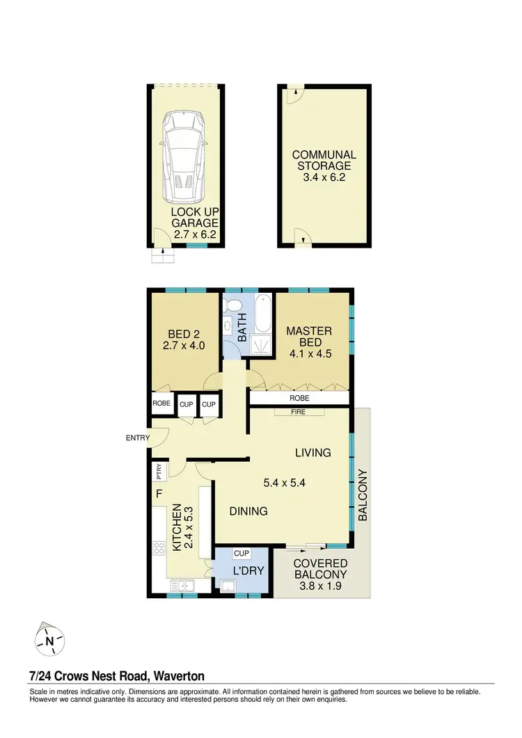 Floorplan of Homely apartment listing, 7/24 Crows Nest Road, Waverton NSW 2060