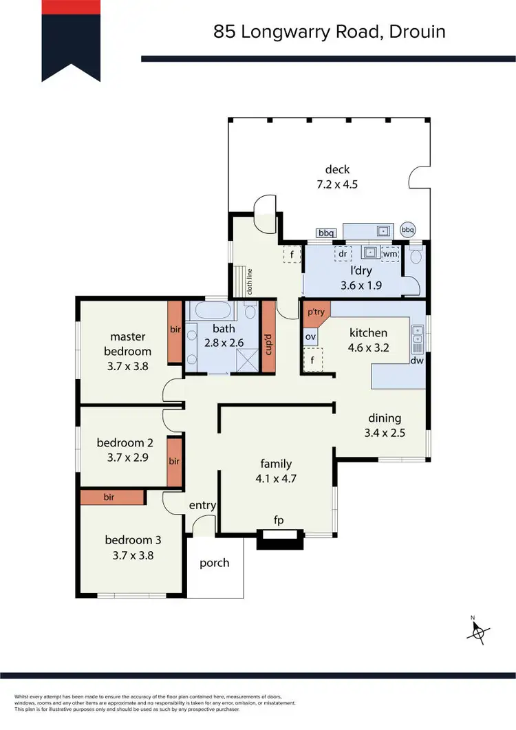 Floorplan of Homely house listing, 85 Longwarry Road, Drouin VIC 3818