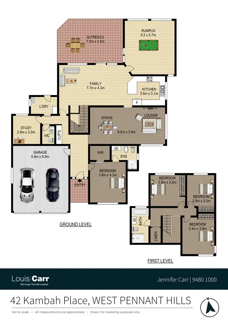 Floorplan of Homely house listing, 42 Kambah Place, West Pennant Hills NSW 2125