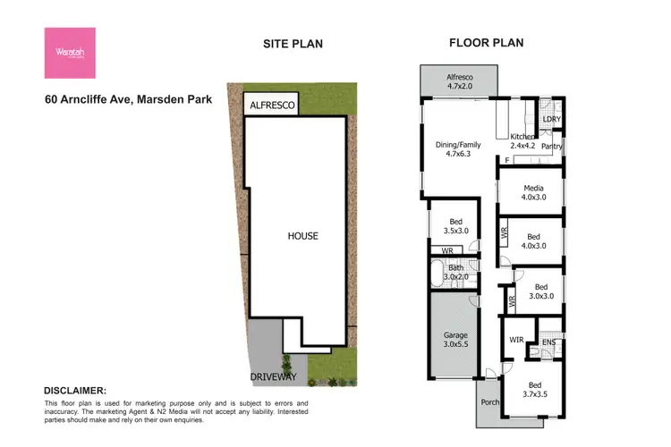 Floorplan of Homely house listing, 60 Arncliffe Avenue, Marsden Park NSW 2765