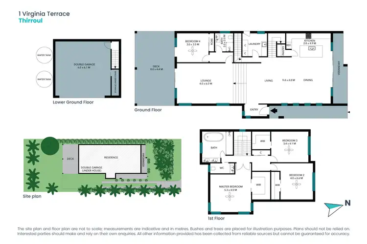 Floorplan of Homely house listing, 1 Virginia Terrace, Thirroul NSW 2515