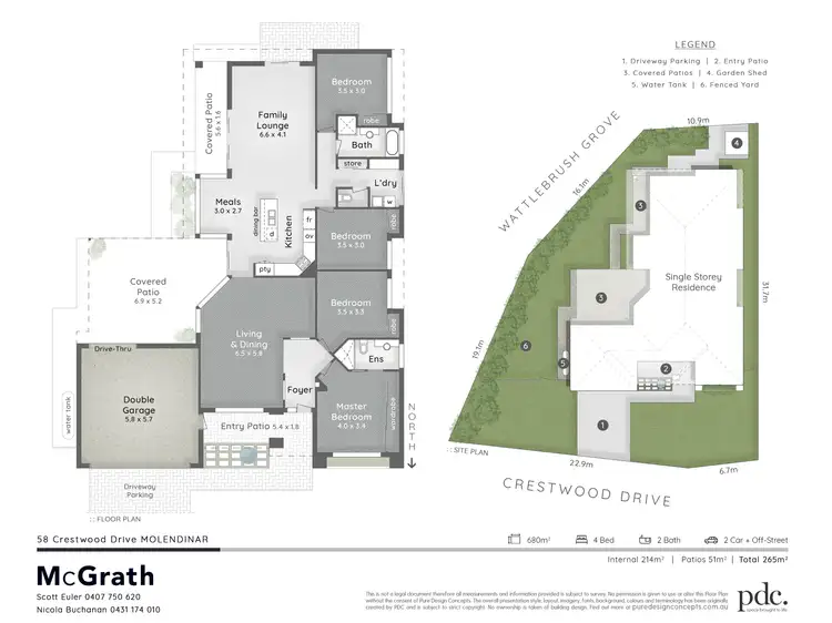 Floorplan of Homely house listing, 58 Crestwood Drive, Molendinar QLD 4214