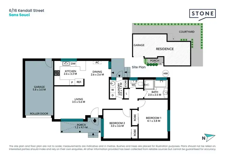 Floorplan of Homely villa listing, 6/16-20 Kendall Street, Sans Souci NSW 2219