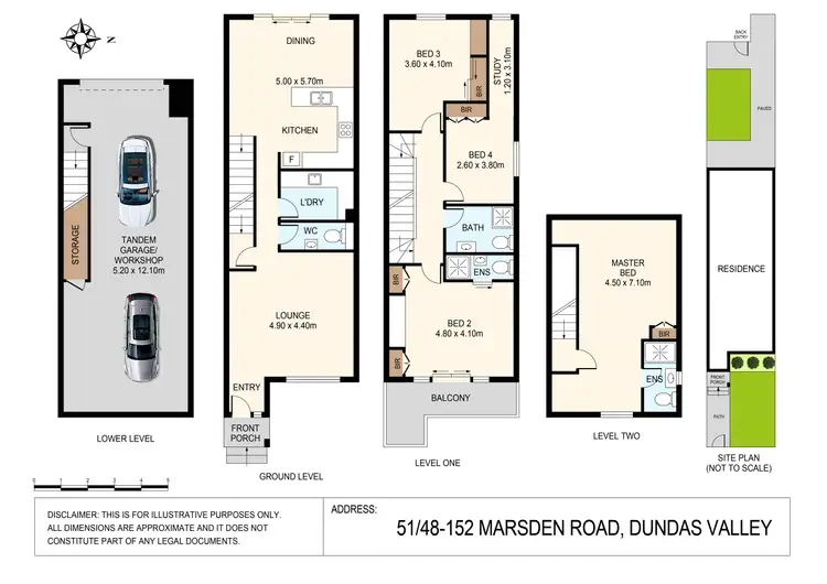 Floorplan of Homely townhouse listing, 5/148-152 Marsden Road, Dundas Valley NSW 2117