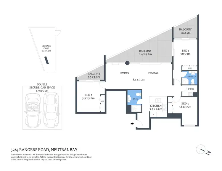 Floorplan of Homely apartment listing, 32/4 Rangers Road, Neutral Bay NSW 2089