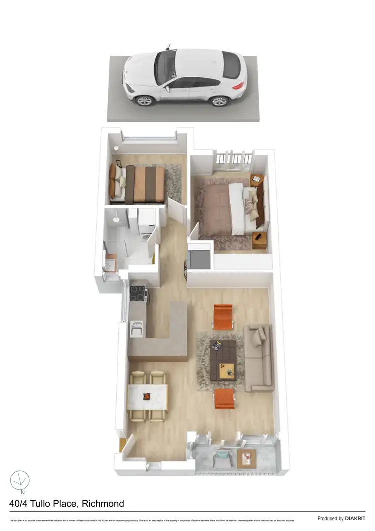 Floorplan of Homely apartment listing, 40/4 Tullo Place, Richmond VIC 3121